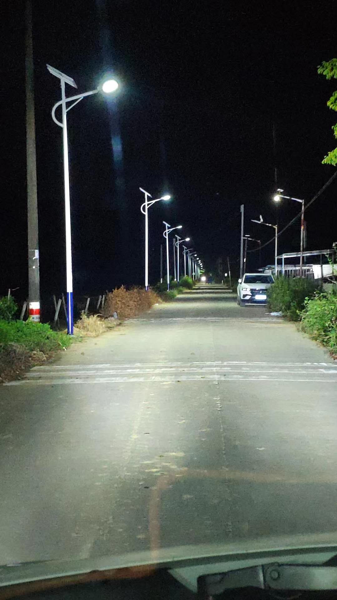 广东省阳春市河朗镇柚柑村LED路灯工程